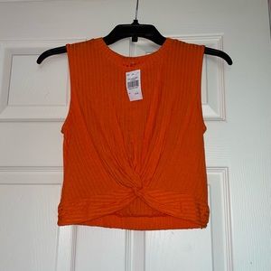 NWT Orange Crop Top